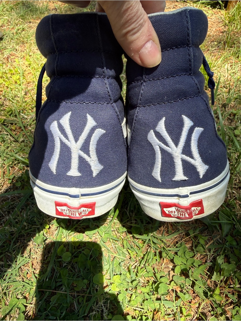 Vans Sk8-Hi Navy High-Top MLB Sneakers/ NY Yankees